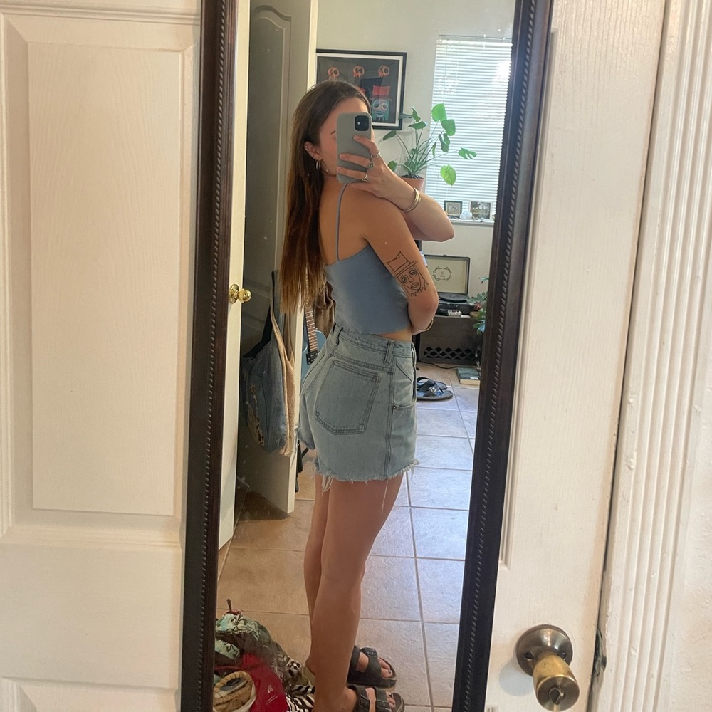 Brandy Melville Blue Tank Gem